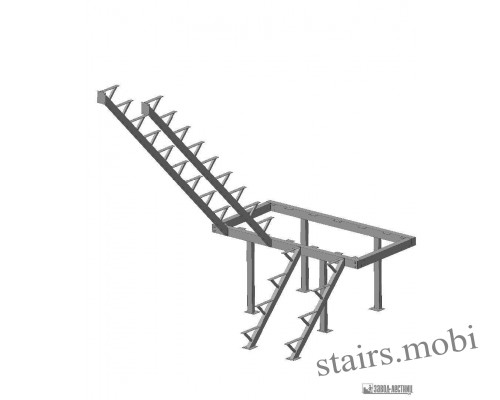 каркас к универсальной деревянной лестнице ЛЕС-06