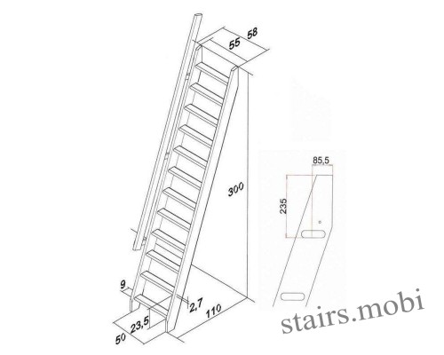 М-013У вид2 чертеж stairs.mobi