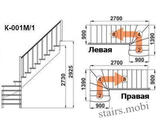 К-001М/1 вид6 чертеж stairs.mobi